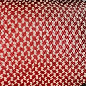 SULKA Red White Geometric‎ Made In France Neat Print Silk Tie